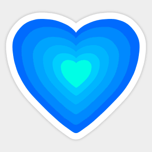 Blue Heart Sticker